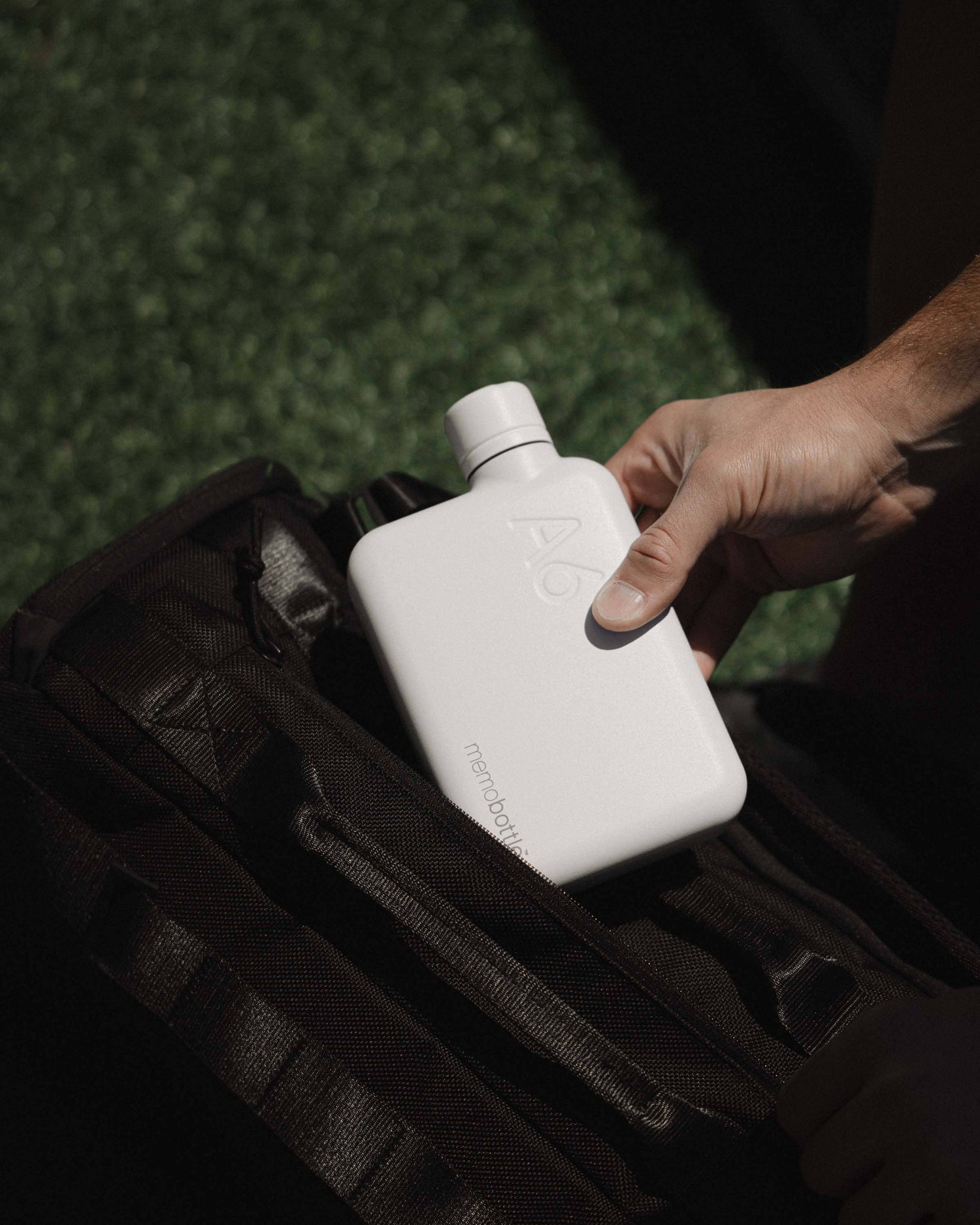A6 memobottle (Stainless Steel) - White