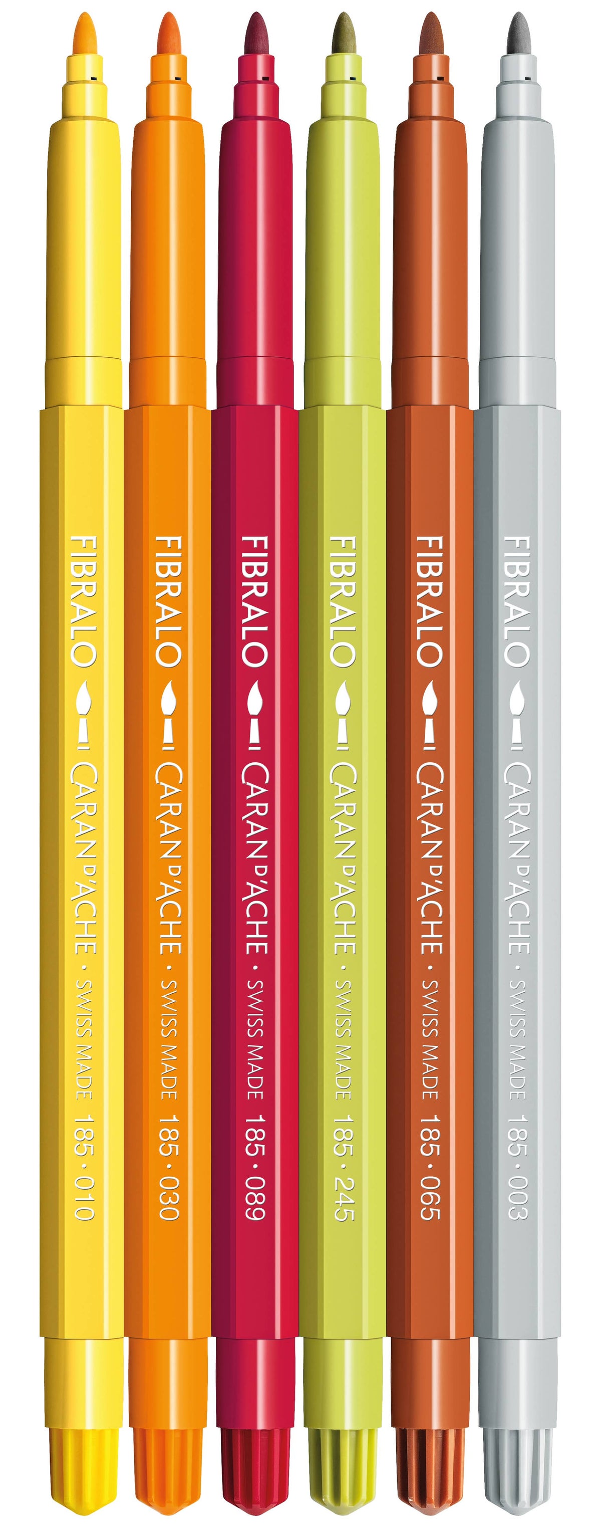 Kawaii Set of 6 Fibralo Cute Animals Markers