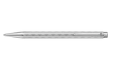 Ecridor™ Tresse Platinum-Coated Ballpoint Pen + Leather Case