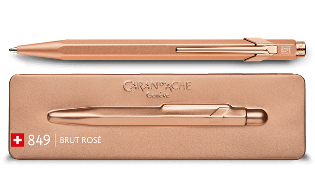 Ballpoint Pen 849™ Premium Brut Rose with Slimpack